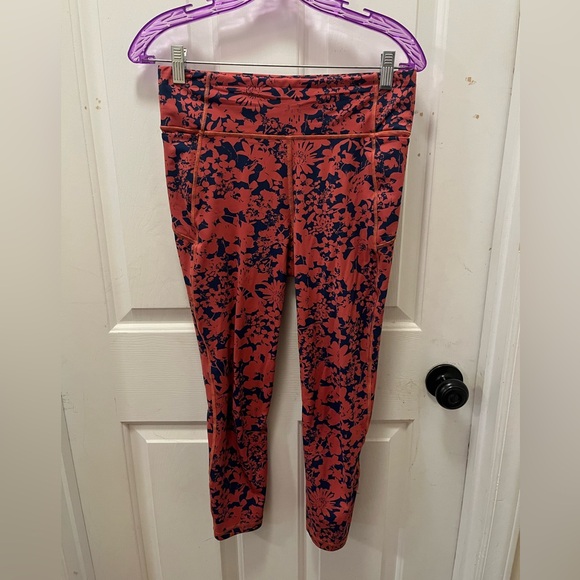 🍋LIKE NEW Lululemon Final Lap 23” Crop - Efflorescent Dark Canyon Onyx Blue - 8